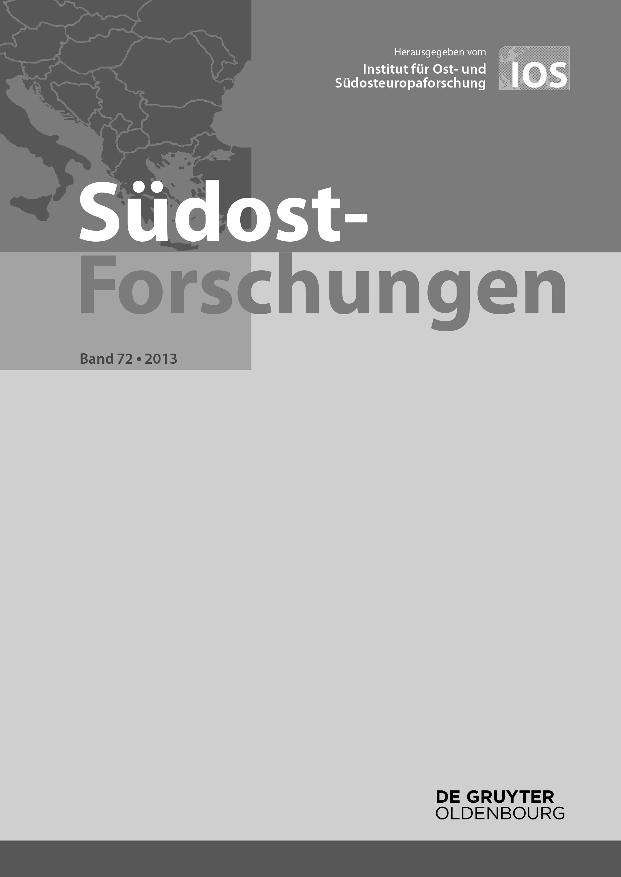 Der visuelle Turn in der Südosteuropaforschung – kommt er oder kommt er nicht? Ein Forschungsbericht