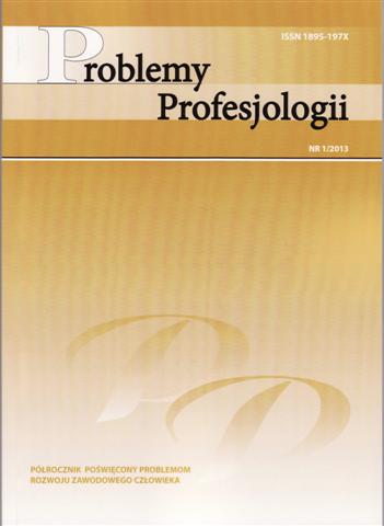 Profesjologia w kontekście nauk o pracy. Problemy teorii i praktyki