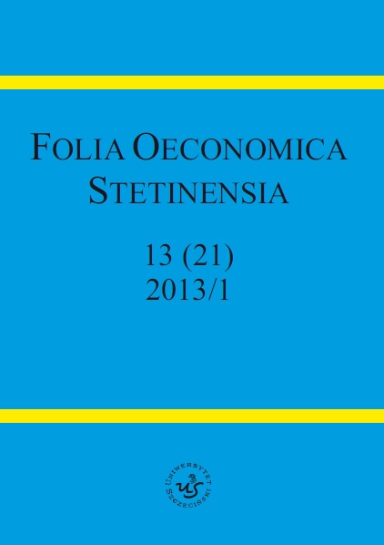 Vulnerability to Foreign Macroeconomic Shocks – an Empirical Study in Cross-Industry Perspective. Example of 2008–2009 Global Crisis in Europe Cover Image