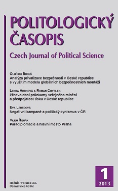 Global Security Assemblage Analysis of the Privatization of Security in the Czech Republic Cover Image
