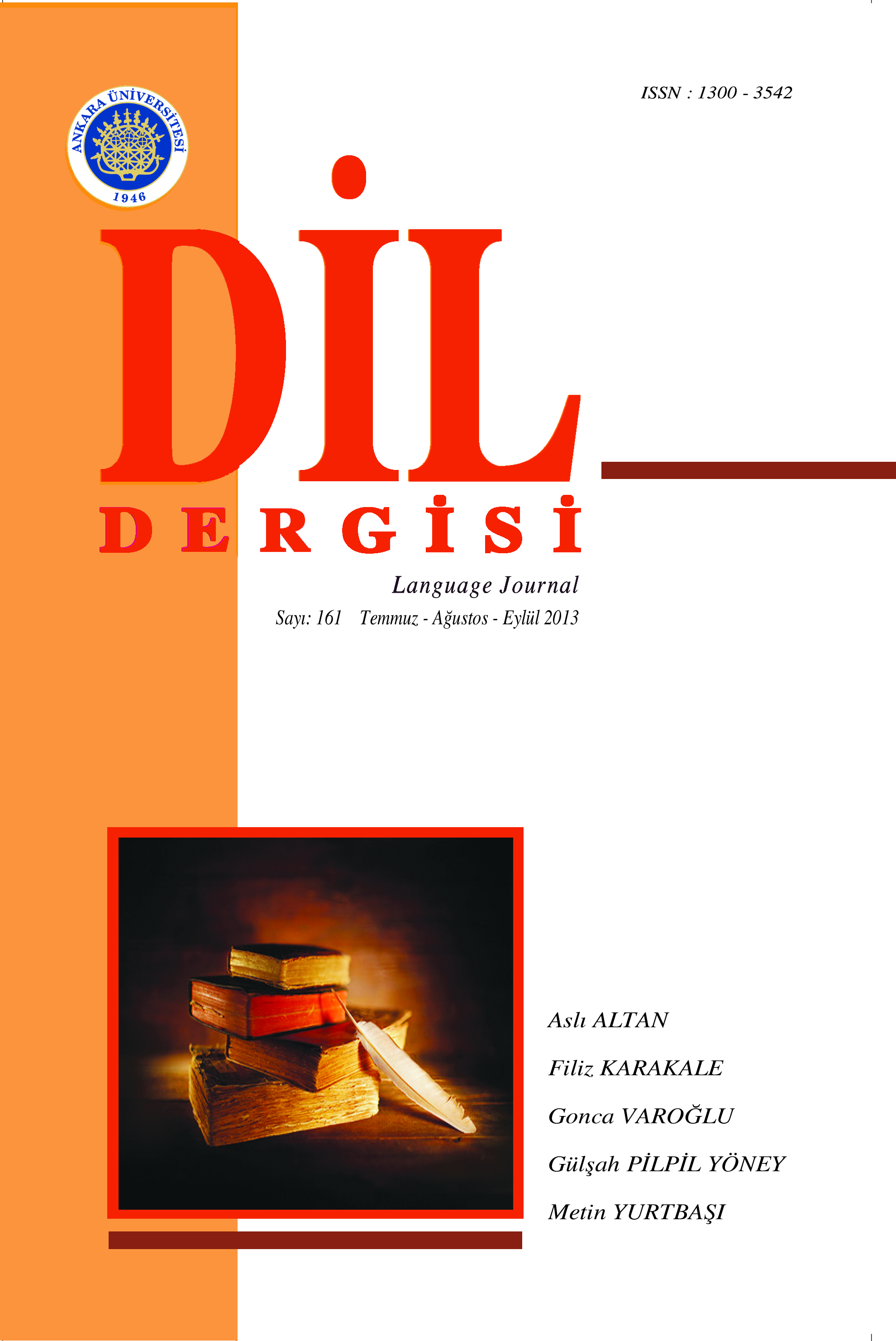 Conceptual/Semantic Comparison between Japanese and Turkish Idioms Including the Words “Hara” and “Karın” Cover Image