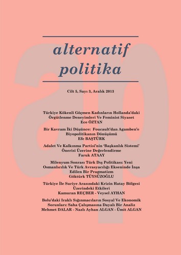 Türkiye Kökenli Göçmen Kadinlarin Hollanda’daki Örgütlenme Deneyimleri Ve Feminist Siyaset