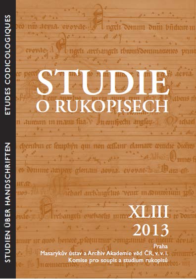 Typology of the initials and rudiments of the decoration systém of the Medieval manuscripts II. Gothic manuscripts and the early Renaissance illumination Cover Image