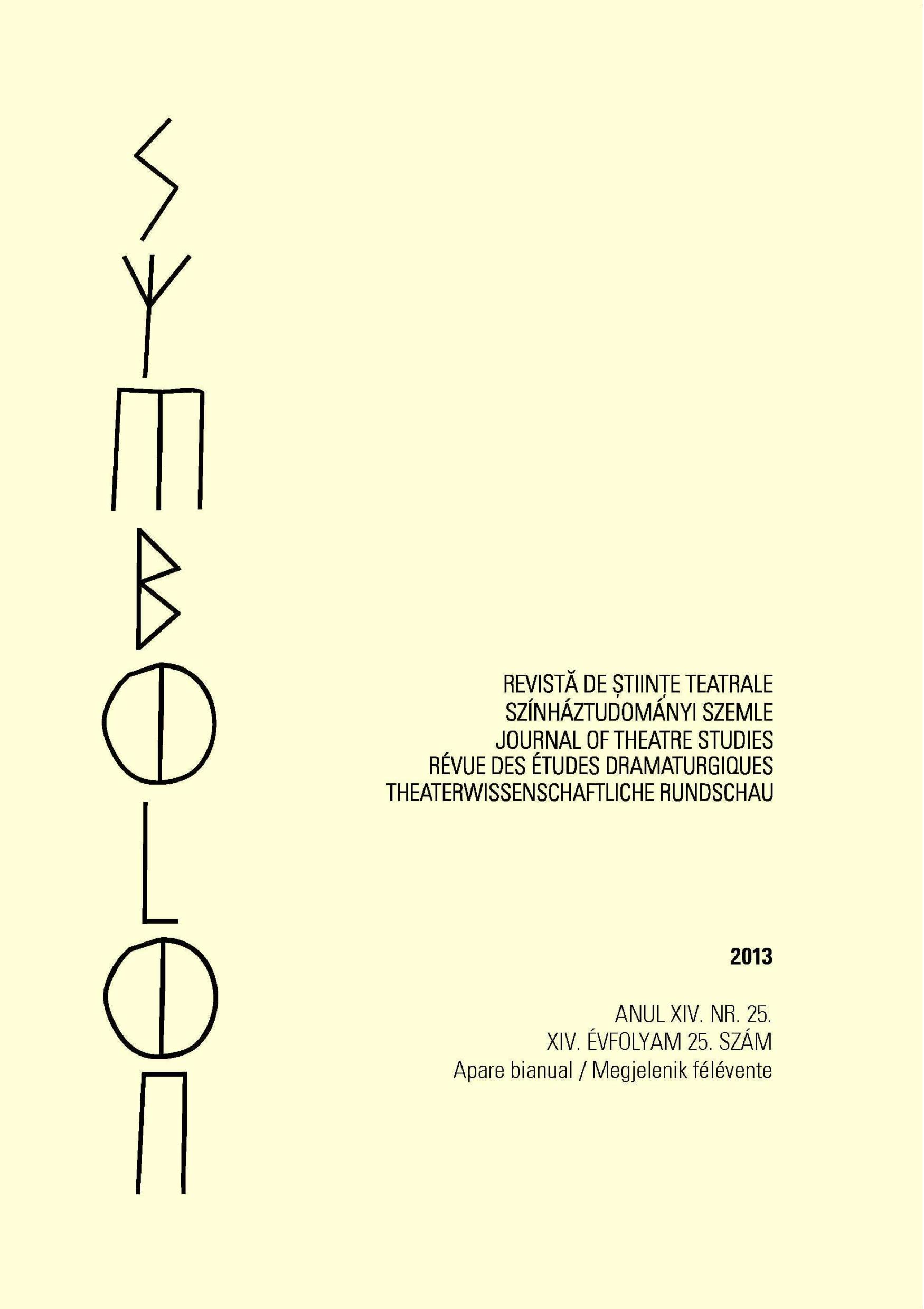 Reality and Utopia in the Collective Mind Concerning the Critical Perception of the Romanian Dramaturgy Classic: I. L. Caragiale Cover Image