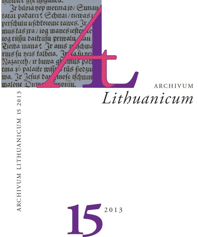 "A nobleman, who writes in Lithuanian": A link between the language Cover Image