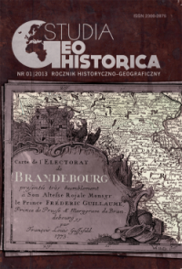 Historical Geography in Czechia, Historická geografie/Historical Geography, Vol. 38, No. 1, 2012, The Institute of History Academy of Sciences of the Czech Republic, v.v.i., Prague, pp. 232 Cover Image