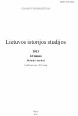 Remarks ower a Writing Process of I Lithuanian Statute Cover Image