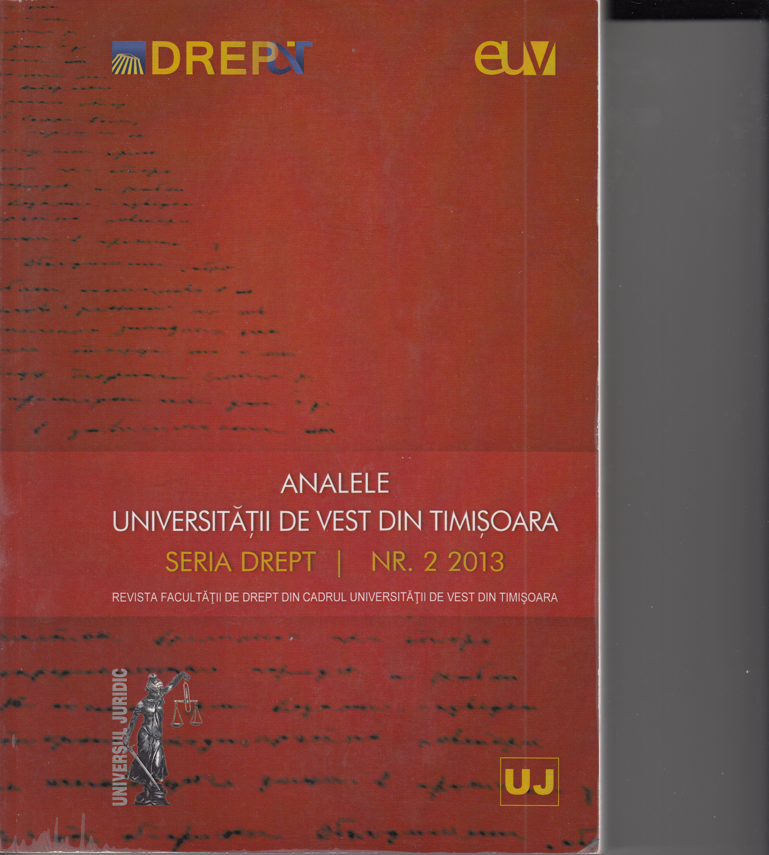 The institution of the court's declaration of death
in the view of the new Codes - comparatively Czech / Romanian law Cover Image