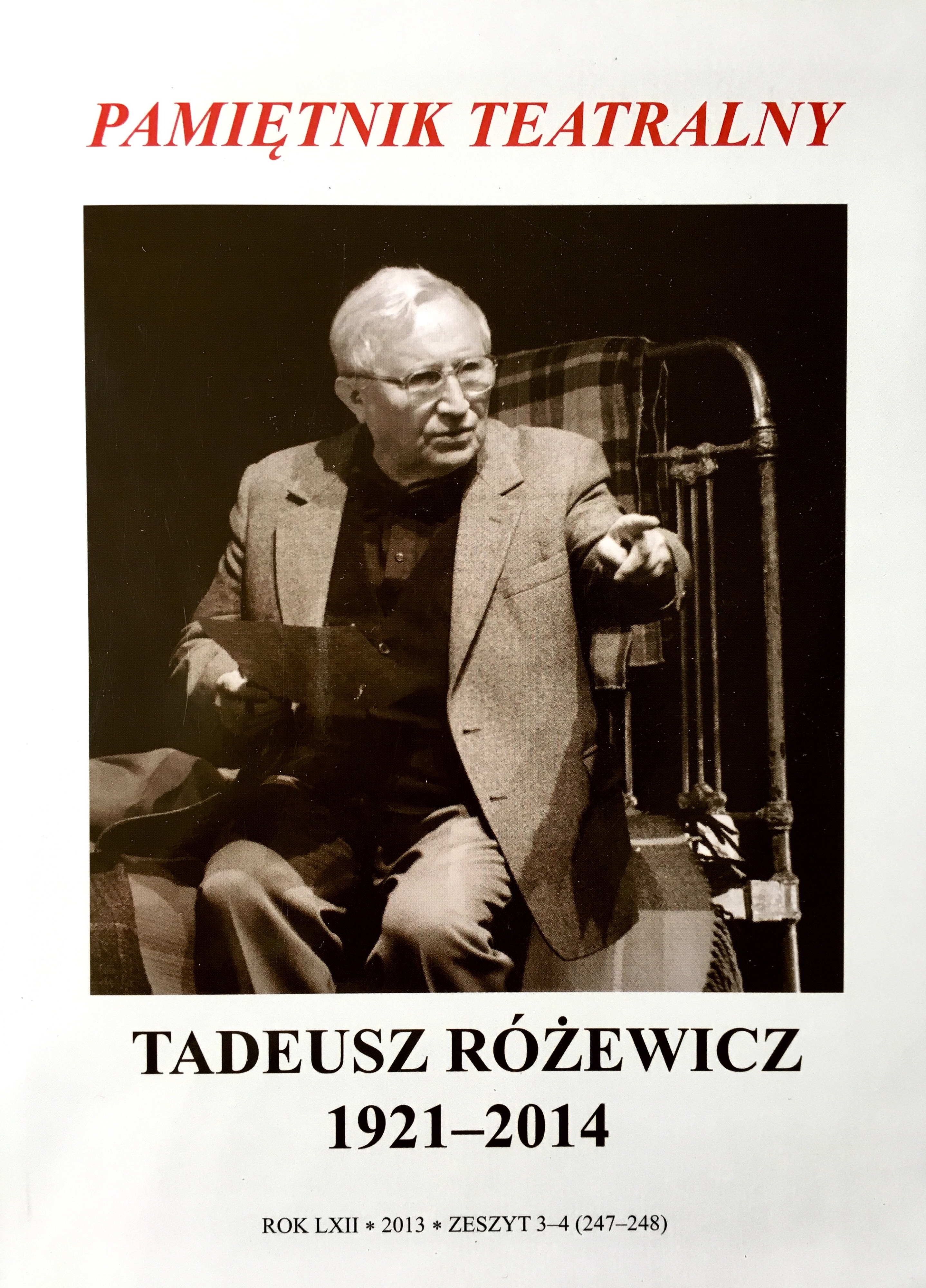 On Różewicz’s Dramas and the Metaphysics of Existence Cover Image