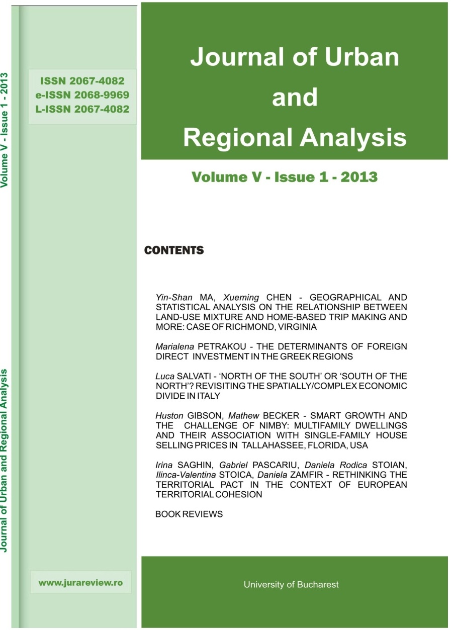 SMART GROWTH AND THE CHALLENGE OF NIMBY: MULTIFAMILY DWELLINGS AND THEIR ASSOCIATION WITH SINGLE-FAMILY HOUSE SELLING PRICES IN TALLAHASSEE, FLORIDA, USA