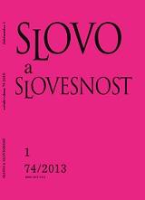 Editorial: Slovo a slovesnost editorial policies Cover Image