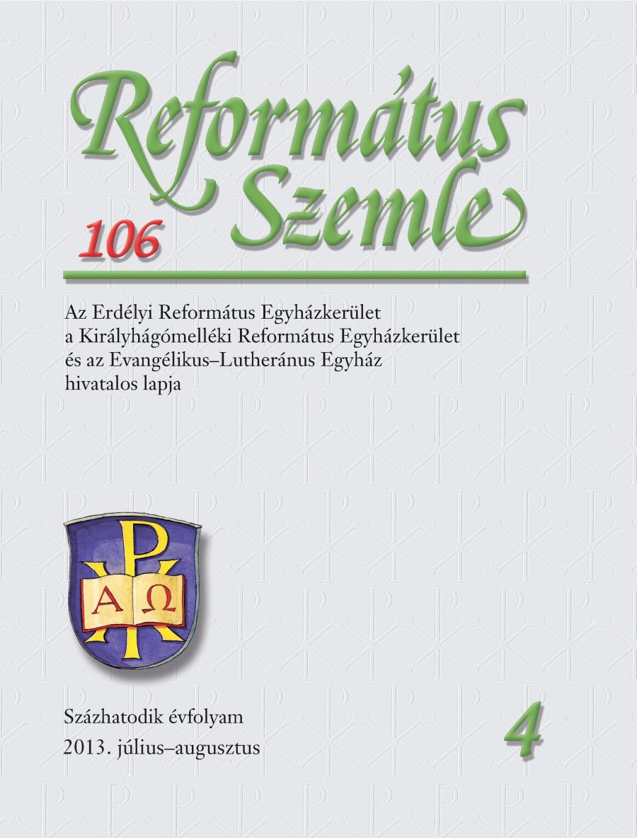 The Identity of the Hungarian Reformed Pastor in Transylvania Cover Image