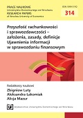 Chosen aspects of the financial statements comparability Cover Image