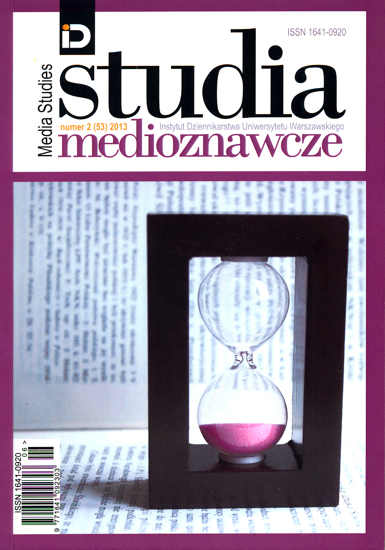 Methodology of Media Studies – Trends, Concepts and New Challenges Cover Image