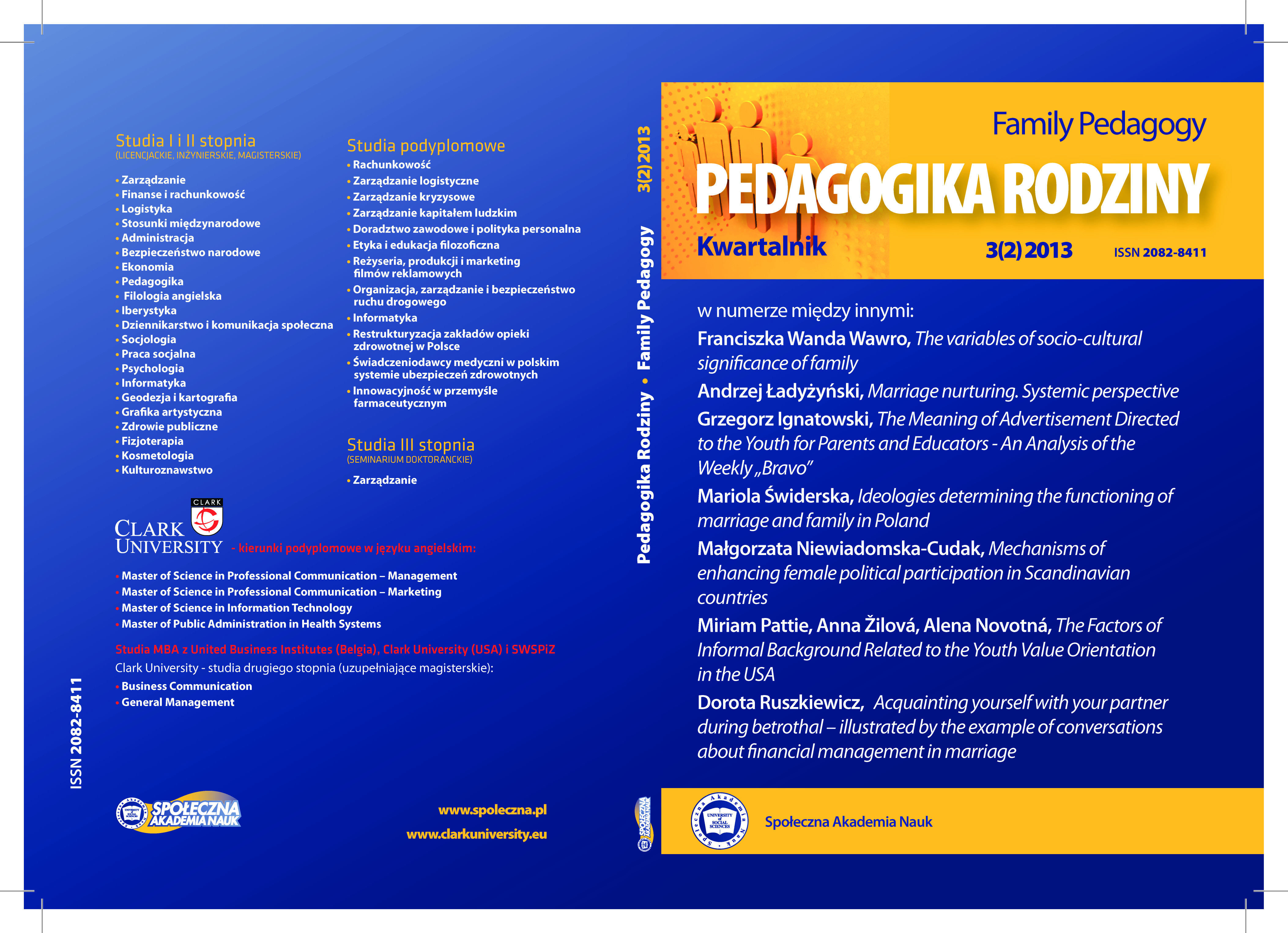 Ideologies determining the functioning of marriage 
 and family in Poland Cover Image