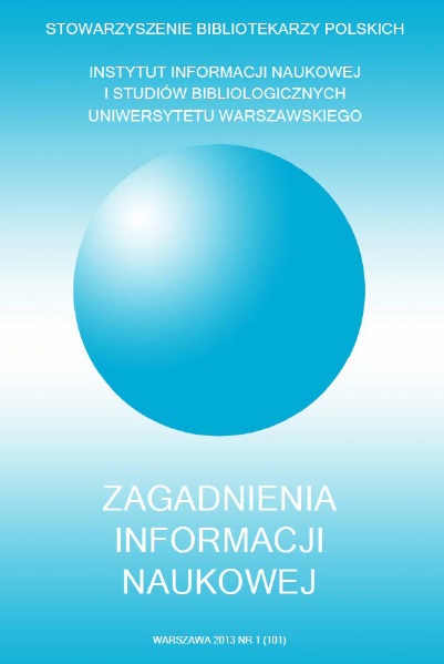 Indexing Languages in the Warsaw University Library OPAC Cover Image