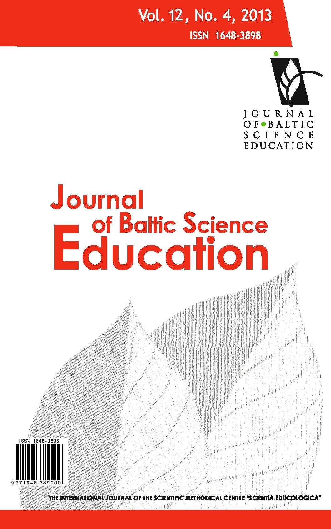 DETERMINING BIOLOGY TEACHER CANDIDATES' CONCEPTUAL STRUCTURES ABOUT ENERGY AND ATTITUDES TOWARDS ENERGY Cover Image