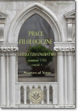 The Conceptual Framework of Verse Theory and its Influence on the Characterization of Polish Medieval Versification Cover Image