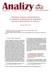 Division of tasks and responsibilities within public levies administration in Poland Cover Image