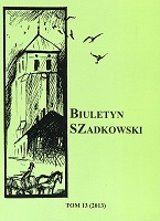 Remarks on sejmiks of Sieradz voivodeship nobility in Szadek in the early 18th century - on the margin of 8th june 1716 resolution Cover Image