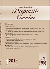 Respect of the Right to private and family life of detainees – a study of cases from Romanian prisons Cover Image
