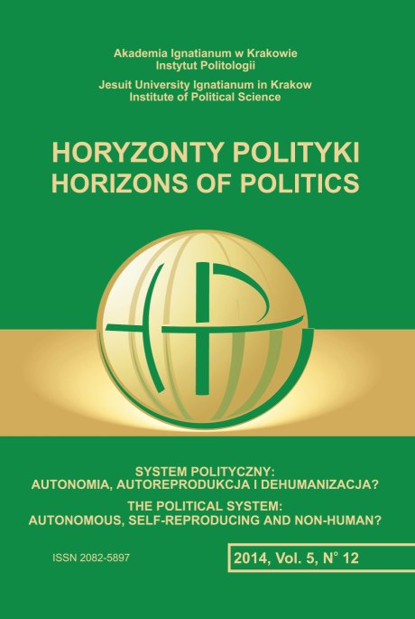 Editorial: The Political System: Autonomous, Self-Reproducing and Non-Human? Cover Image