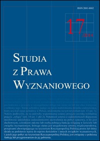 Selected problems of the criminal responsibility of the exorcist in Polish law Cover Image