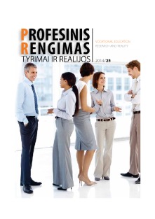 COOPERATION OF BUSINESS AND EDUCATION IN DEVELOPING PROFESSIONAL ORIENTATION IN LITHUANIA Cover Image