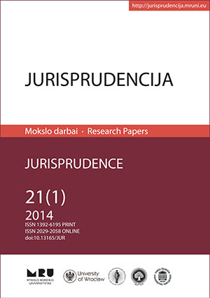 Some Essential Criminological Problems in the Context of the Social Changes in Lithuania during the Last Twenty Years Cover Image