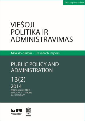 Local Self-Government in Lithuania in 1990-2013: Changes of the Competence of Municipalities Cover Image