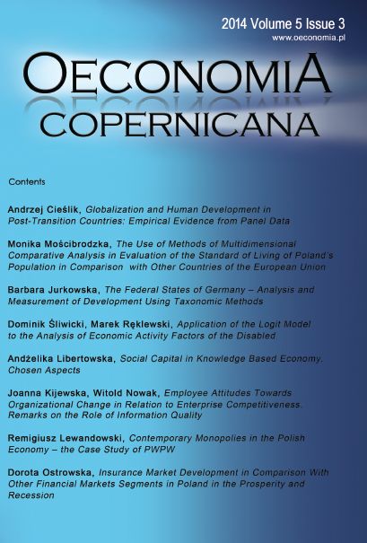 Employee Attitudes Towards Organizational Change in Relation to Enterprise Competitiveness. Remarks on the Role of Information Quality