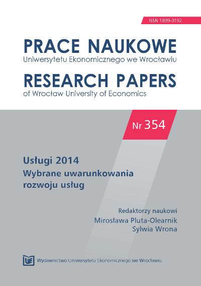 Services sector in the contemporary economyin Poland and in the world Cover Image
