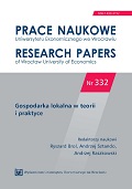 Development of Wrocław Metropolitan Area based on the endogenous resources − chosen aspects Cover Image