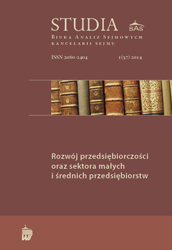 The role of tax policy in setting the level of real investments of small and medium enterprises in Poland Cover Image