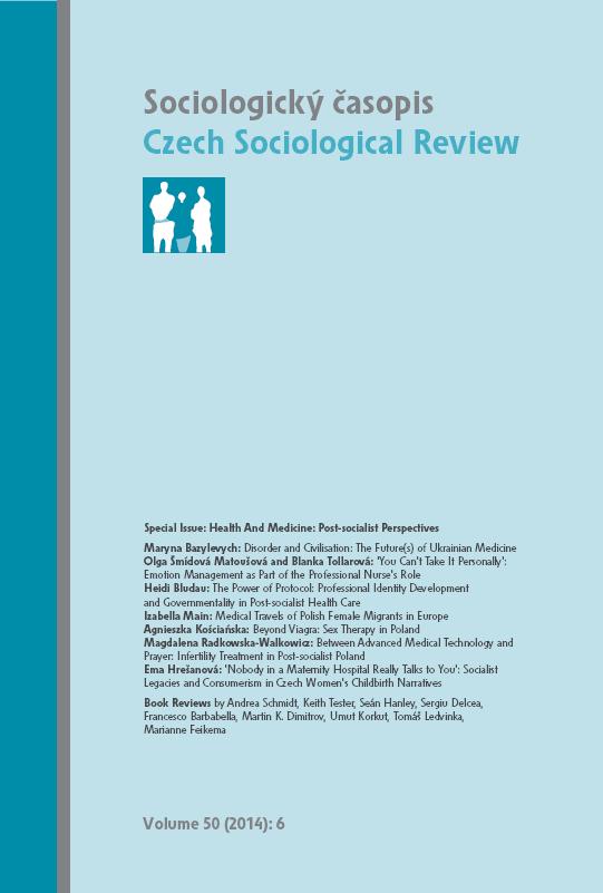 ‘Nobody in a Maternity Hospital Really Talks to You’: Socialist Legacies and Consumerism in Czech Women’s Childbirth Narratives