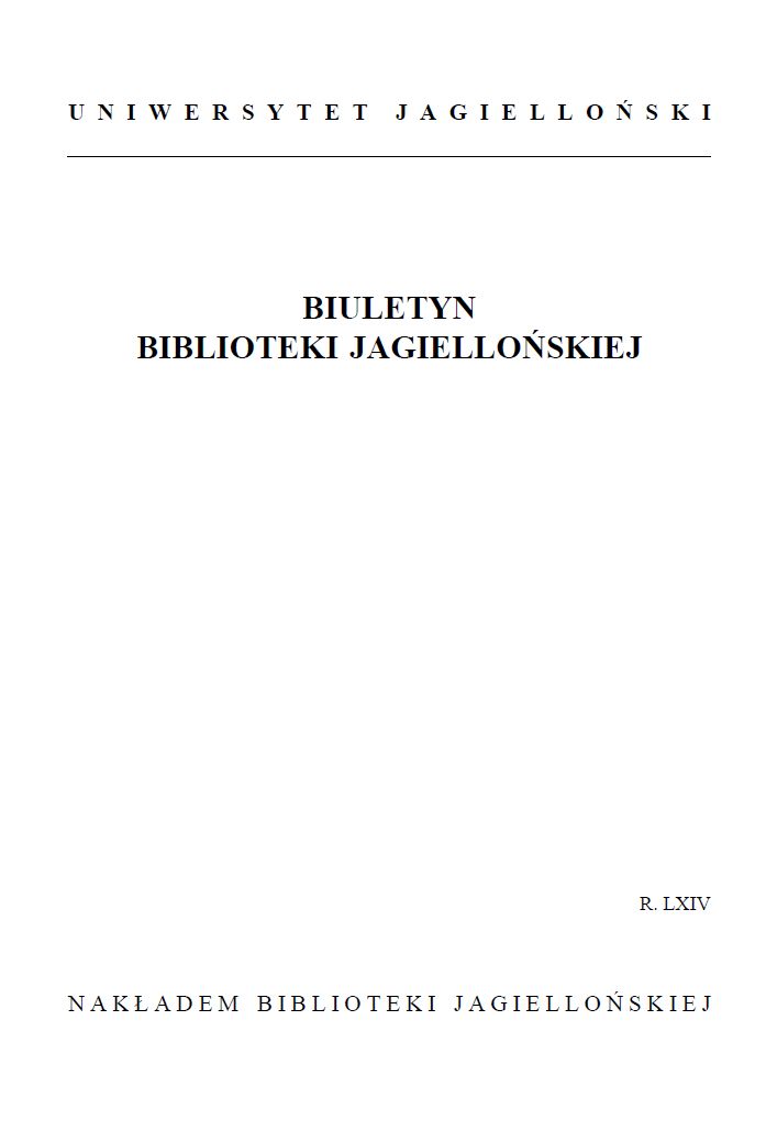 The Review of Zbigniew Gruszka’s Book “Przegląd Biblioteczny”. A Monograph, Łódź–Warszawa 2012 Cover Image