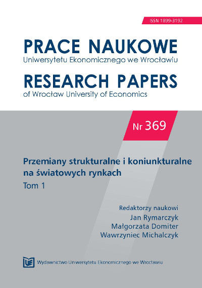 Changes in Polish enterprises resulting from internationalization  Cover Image