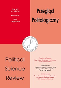 Contemporary Polish patriotism: between the community and national regional community Cover Image