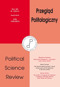 Book reviews: Barbara Węglarz, Ewolucja lokalnej demokracji bezpośredniej w Polsce po 1989 roku, Księgarnia Akademicka. UP im. KEN, Kraków 2013,ss.203 Cover Image