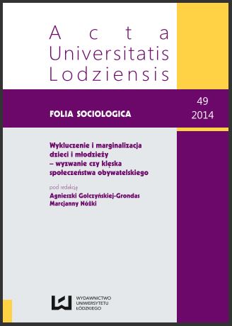 THE ROLE OF A LOCAL PUBLIC INSTITUTION OF HIGHER LEARNING  IN THE PROCESS OF OVERCOMING SOCIAL EXCLUSION OF THE YOUTH  FROM RURAL AREAS AND SMALL TOWN Cover Image