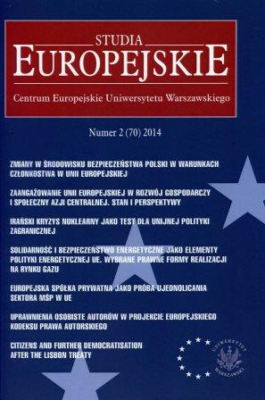 The European Union Engagement in Economic and Social Development in Central Asia. The Presence and the Perspectives Cover Image