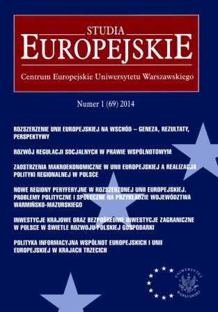 European Union Enlargement and the New Peripheral Regions: Political, Economic and Social Aspects and Related Issues –A Case of Warmia and Mazury Regi Cover Image