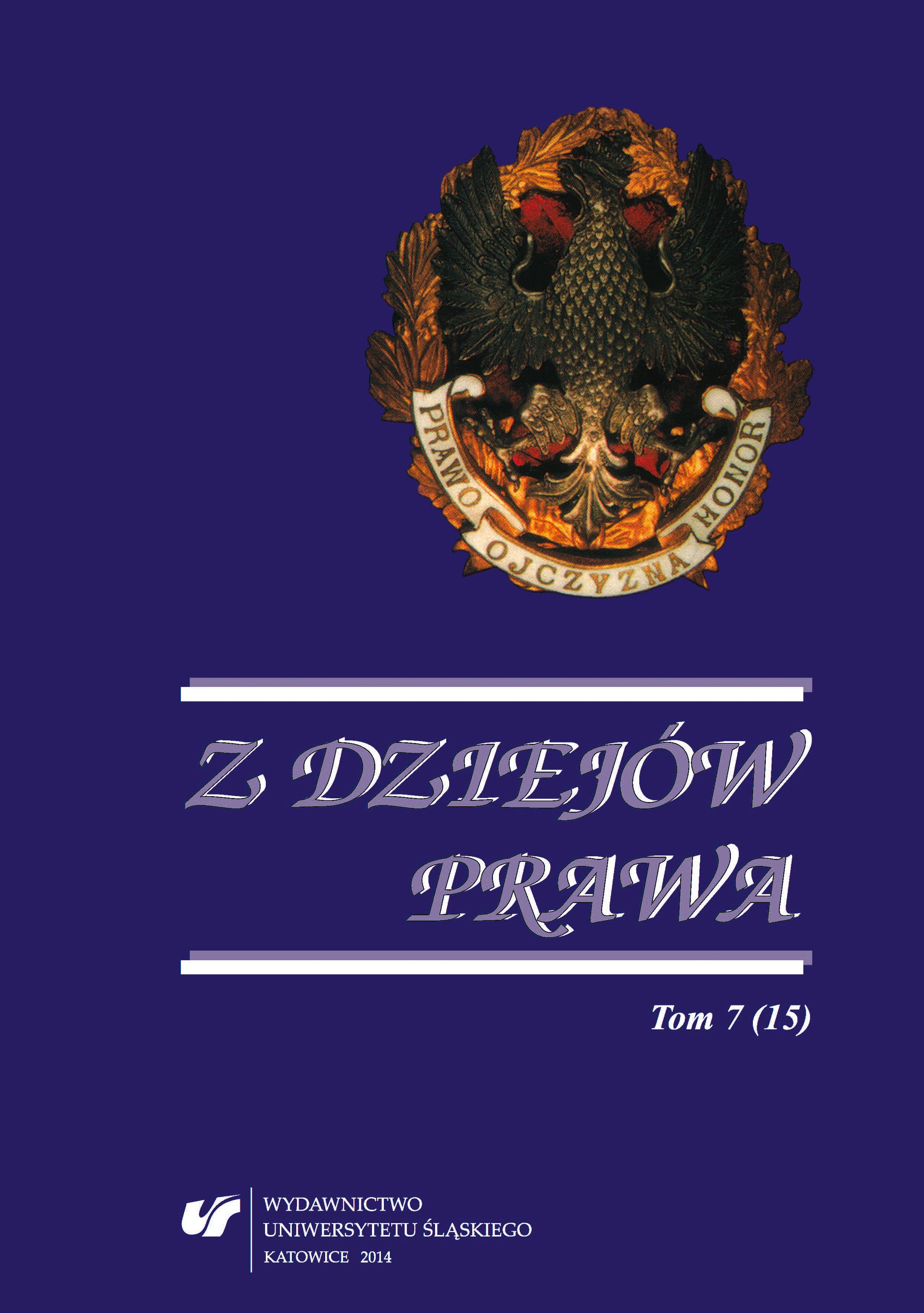 Bill of Exchange in Business Trading in the Territory of Poland from the 17th Century to the End of the 19th Century Cover Image