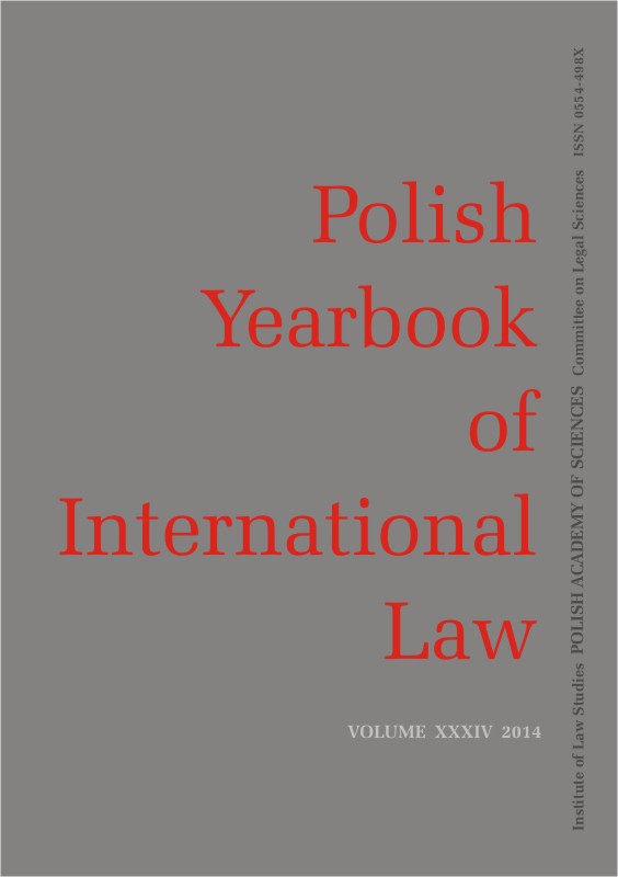 The Opinion by the Legal Advisory Committee to the Minister of Foreign Affairs of the Republic of Poland on the Annexation of the Crimean Peninsula to the Russian Federation in Light of International Law Cover Image