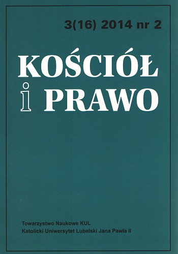 Przynależność do Kościoła a uczestnictwo wiernych w życiu publicznym, red. Józef Krukowski, Mirosław Sitarz, Bartłomiej Pieron, Lublin: Towarzystwo Naukowe KUL 2014 Cover Image