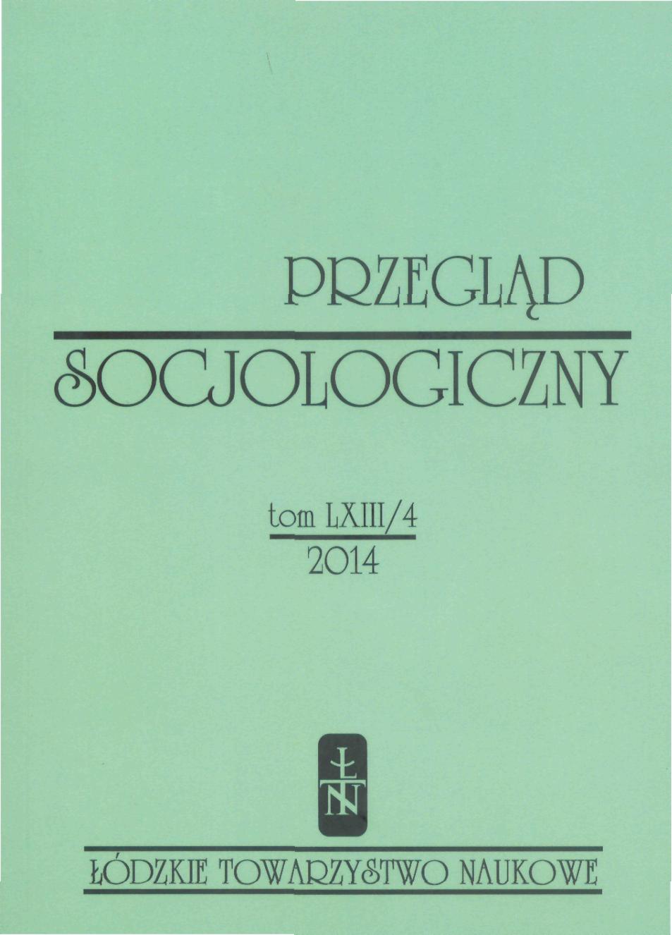 “Disenchantment of the Market”? Sociological Reflections on the Consequences of the Global Economic Crisis in Poland Cover Image