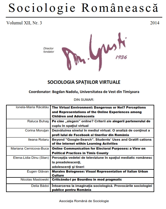 Întoarcerea la imaginaţia sociologică. Provocările sociologiei publice pentru România