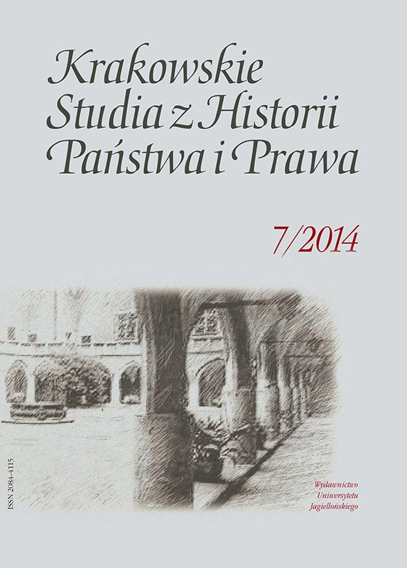 Provosts and Councilors of the Law College in the Krakow University in the Years 1628–1657 (According to College Records from the Years 1628–1694) Cover Image