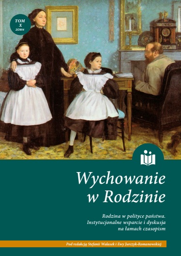 Being a Teenage Father in an Enclave of Poverty in Łódź.
The Parenthood of Young Men of Low Socio-Economic Status in the Light of the Ideas of “New Fatherhood” Cover Image