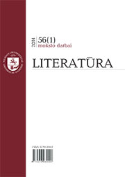 MODERN STYLE IN THE LITHUANIAN LITERATURE Cover Image